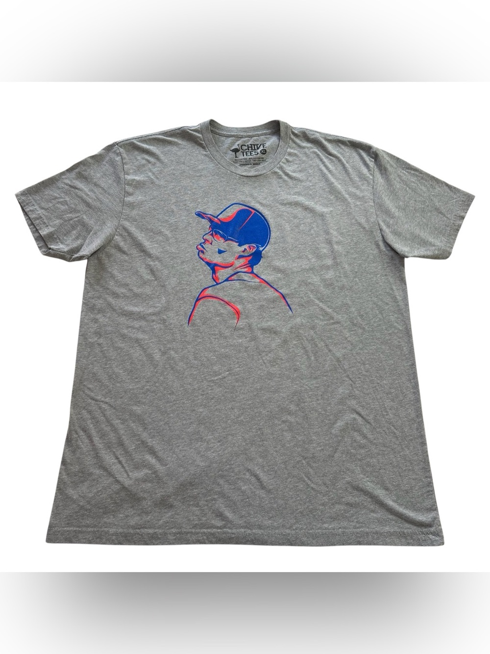 Chive Tees Joe Kelly Los Angeles Dodgers Pouty Face Graphic Gray T-Shirt Mens XL